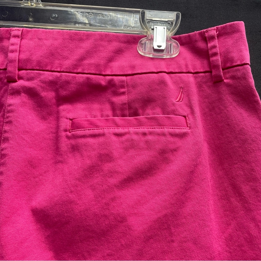 Nautica Pink Cotton Khaki Pocket Shorts Sz 10 - Picture 6 of 6
